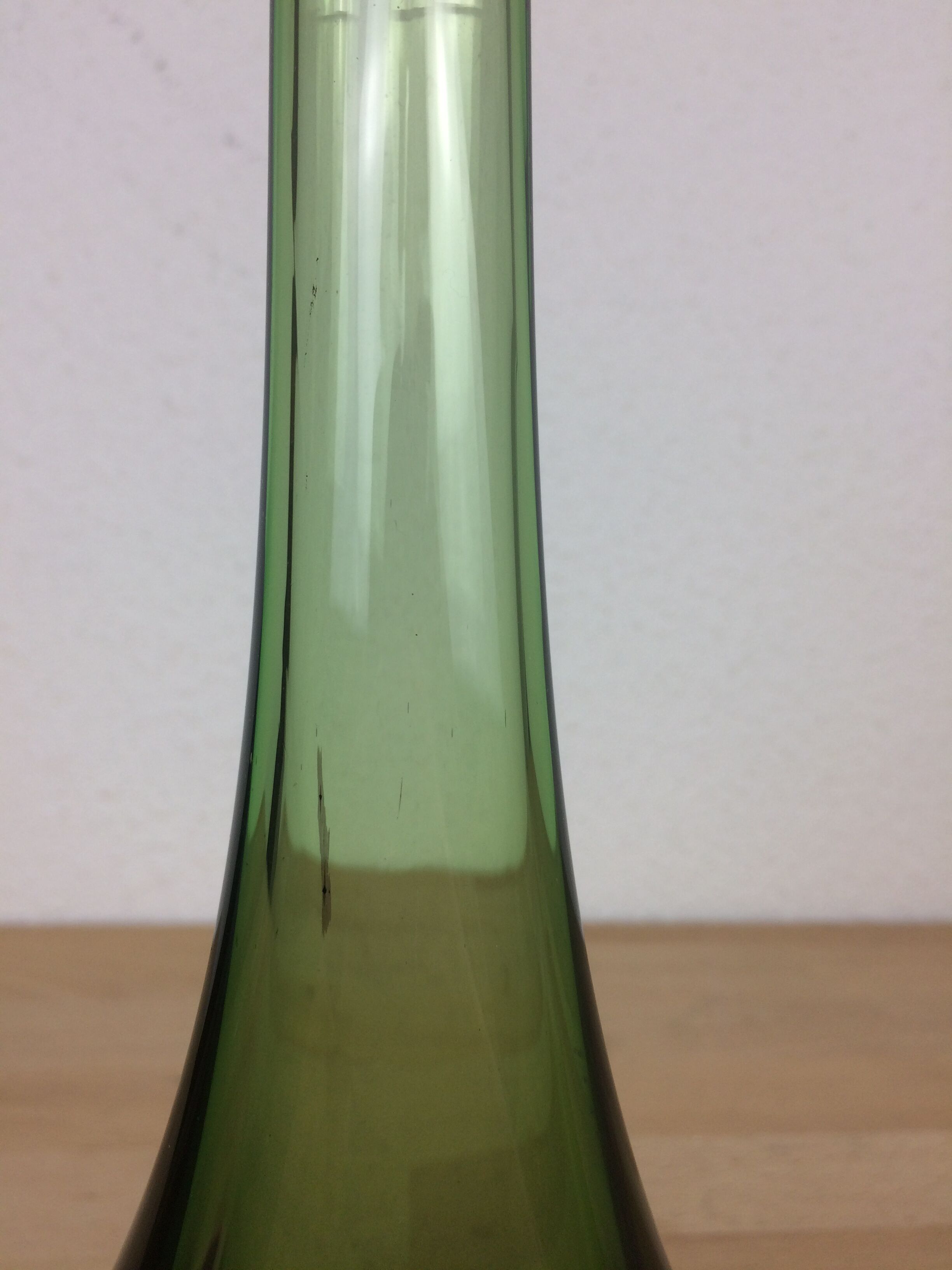 Scandinavian glass vase Nils Landberg for Orrefors