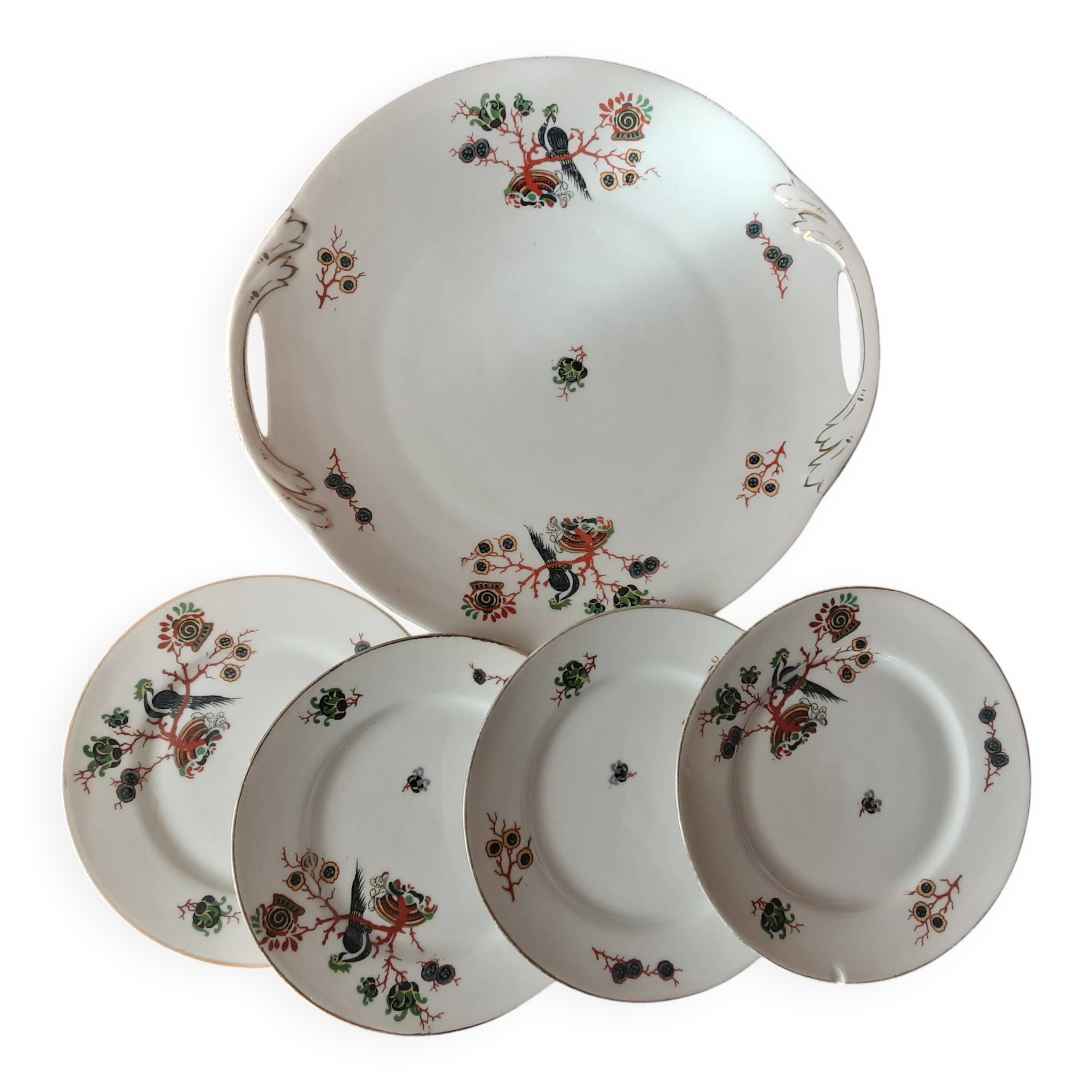 Porcelain dessert set