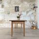 Vintage farmhouse table in solid oak.