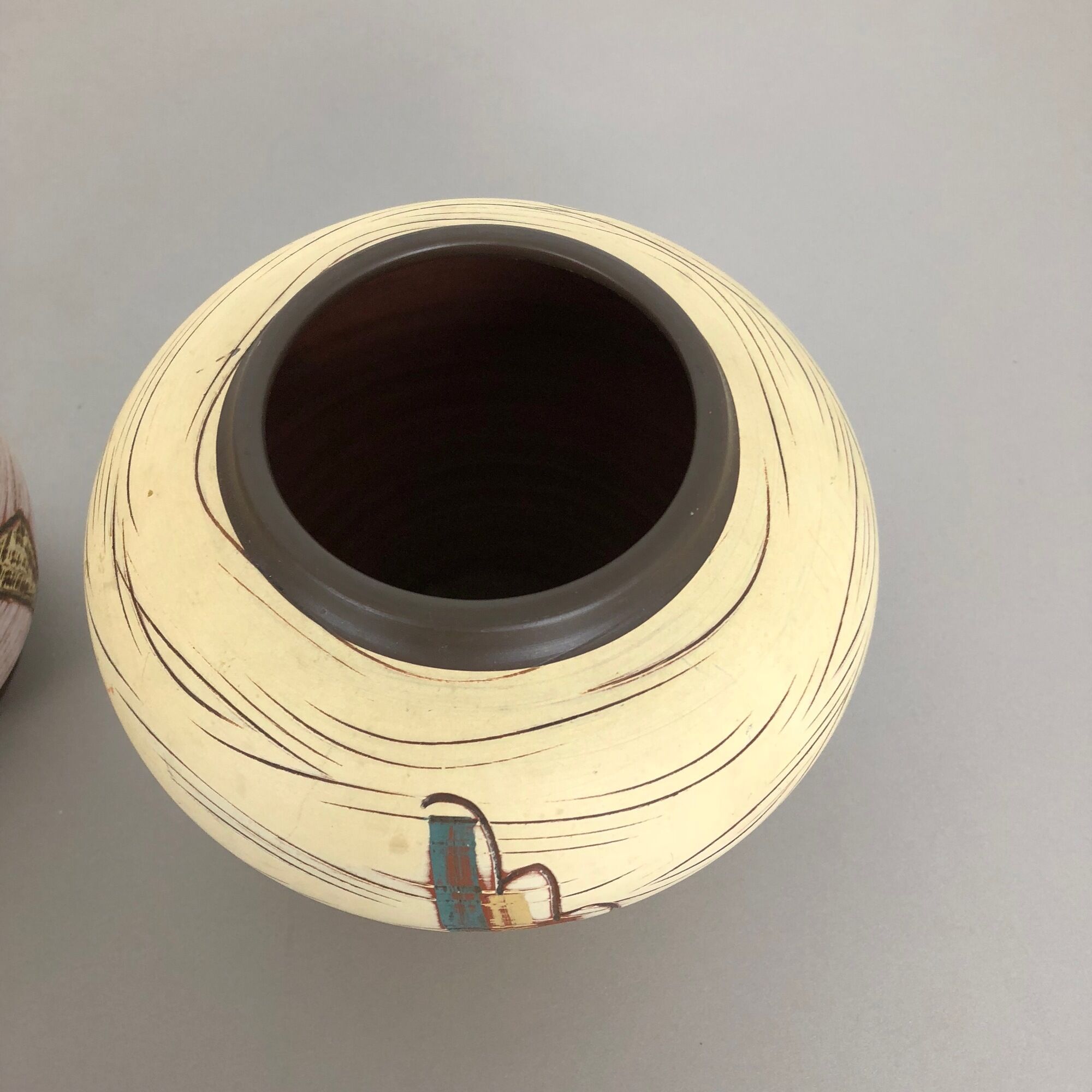 Set of 3 Ceramic Pottery Vase by Sawa Ceramic Franz Schwaderlapp, Germany 1960s