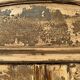 Large two-body sideboard Louis Philippe – blue beige patina