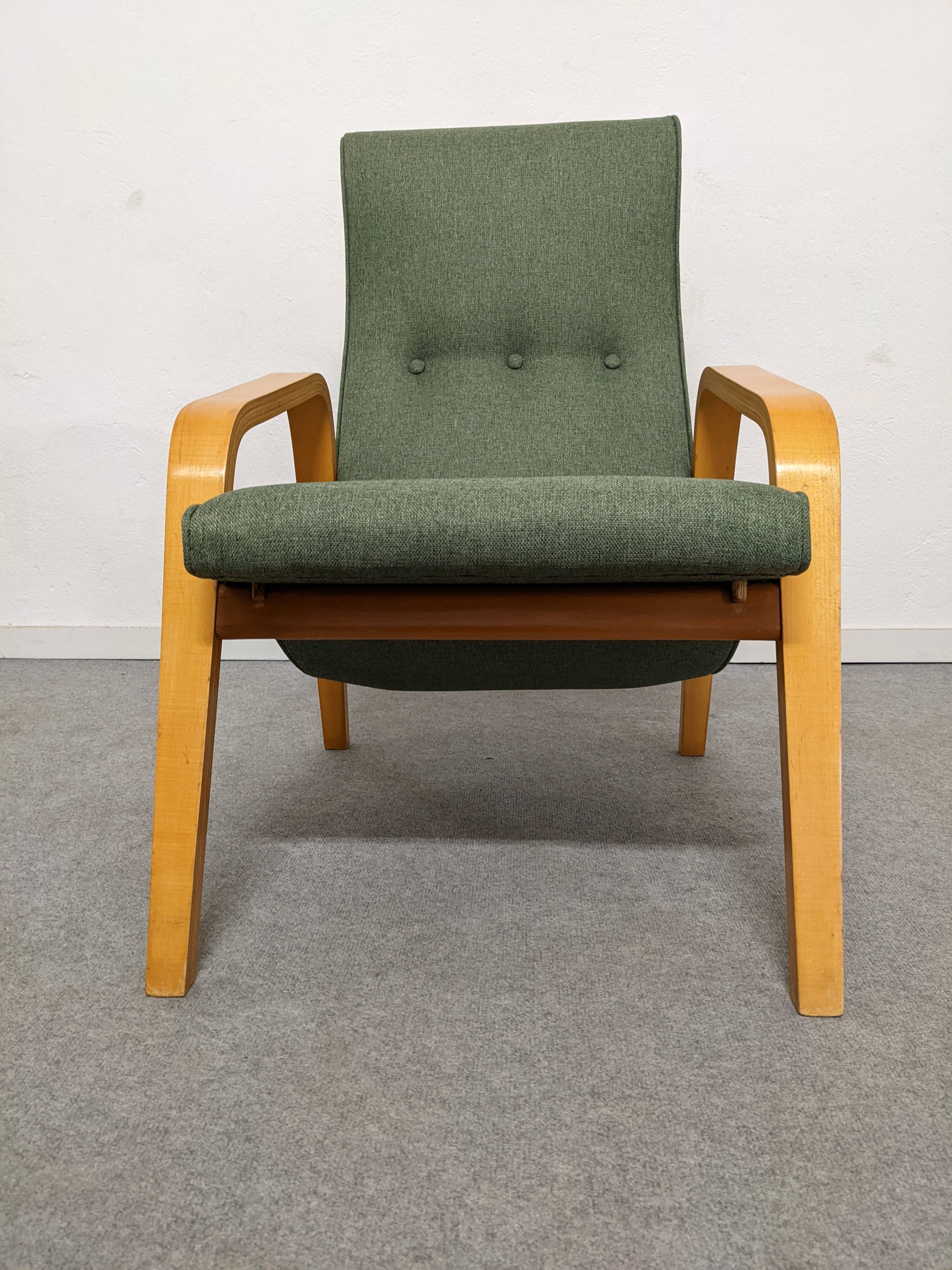 Paire de fauteuils Bow Wood des années 50/60