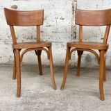 Set of 25 chairs Bistro Baumann bentwood year 1950 / 1960. vintage