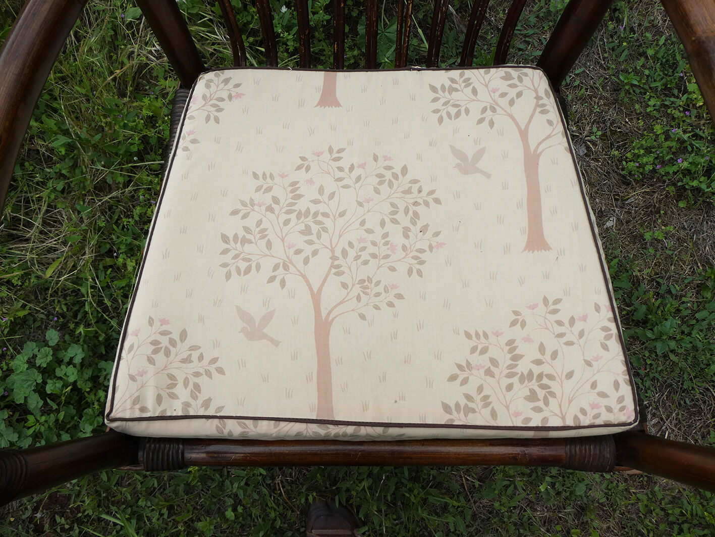 Vintage rattan and bamboo chair