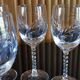 Set of 10 cut crystal liqueur glasses with twisted base and Arques crystal spikes