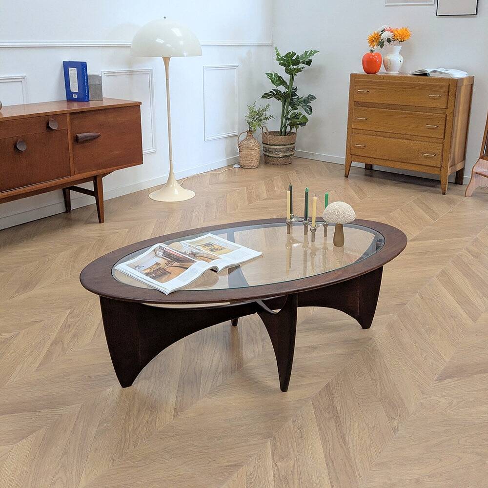 Vintage oval Astro coffee table
