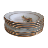 Lot plates Gien model marguerite