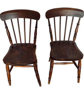 Paire de chaises de bistrot