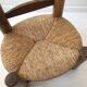 Solid wood straw chair