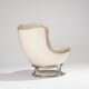 MICHEL CADESTIN KARATE LEATHER ARMCHAIR, 1970s