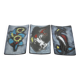 Enamel Triptych Flora & Fauna Vintage 1950
