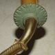 French Antique Bronze Empire Double Wall Sconce with Fan & Swan Detail 5239
