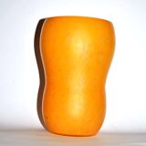 Marmoreal glass shell vase