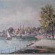 Oil on panel 30X40, lakeside walk