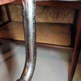 Set of 6 brown leather armchairs