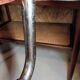 Set of 6 brown leather armchairs