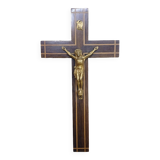 Antique wooden and metal crucifix