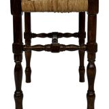 Vintage stool side table design brutalist design 60's oak