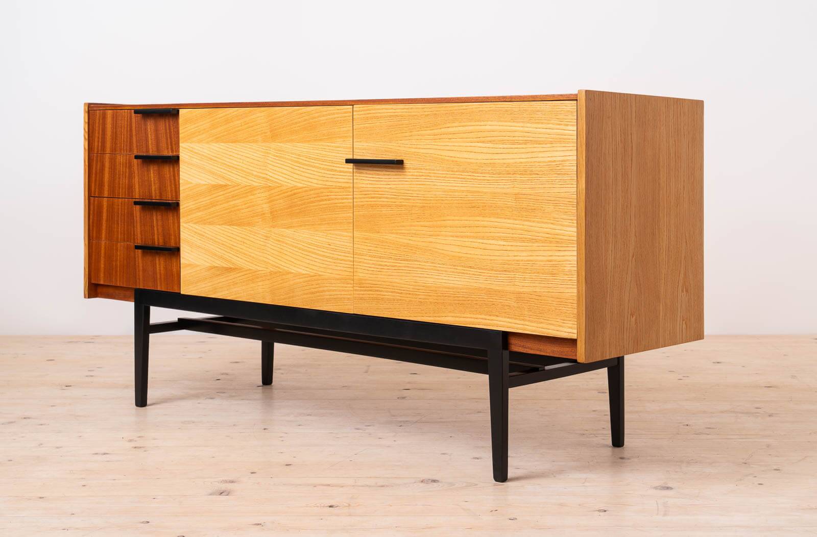 Vintage Mid Century Modern Sideboard by Frantisek Mezulanik, Up Zavody, 196