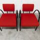 Sofa set with 2 designer armchairs 2001 red