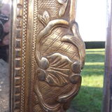 19 th wood and Stuk gold mirror