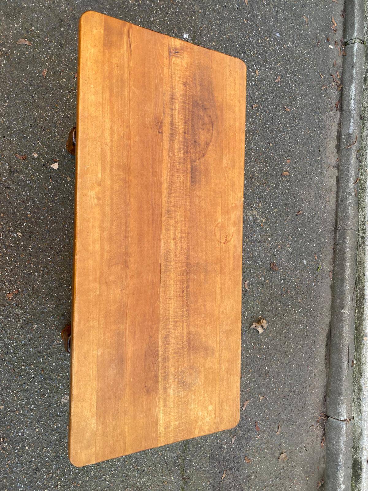 Navarro Argudo farmhouse coffee table in solid wood from Spain 110x50cm