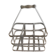 Old bottle rack in zinc