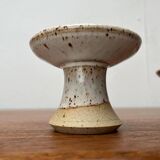 Mid-century Danish studio ceramic candle holders, 1960s, set of 2.