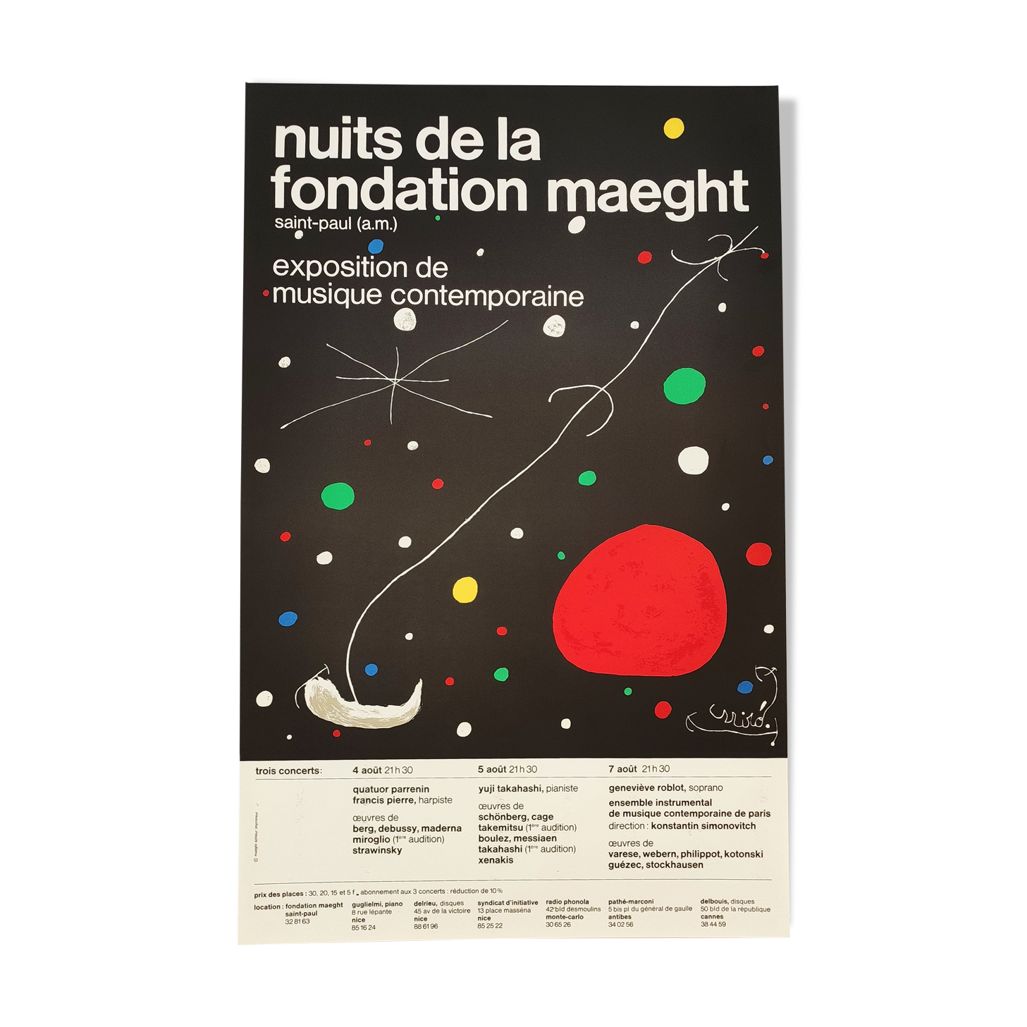 Poster the nights of the Maeght foundation