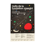 Poster the nights of the Maeght foundation