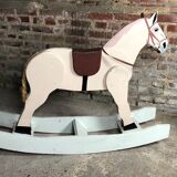 Wooden children's rocking horse 1950's