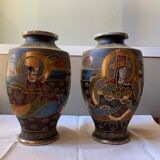 Pair of Satsura vases