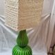 Vintage enamelled ceramic lamp from 1970