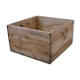 Square wooden box