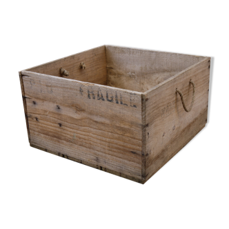 Square wooden box