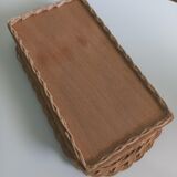 Mirror wicker tray