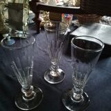 Set of 3 Baccarat/St Louis Champagne Flutes