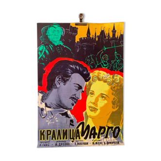 Affiche originale "La reine Margot  " 1954