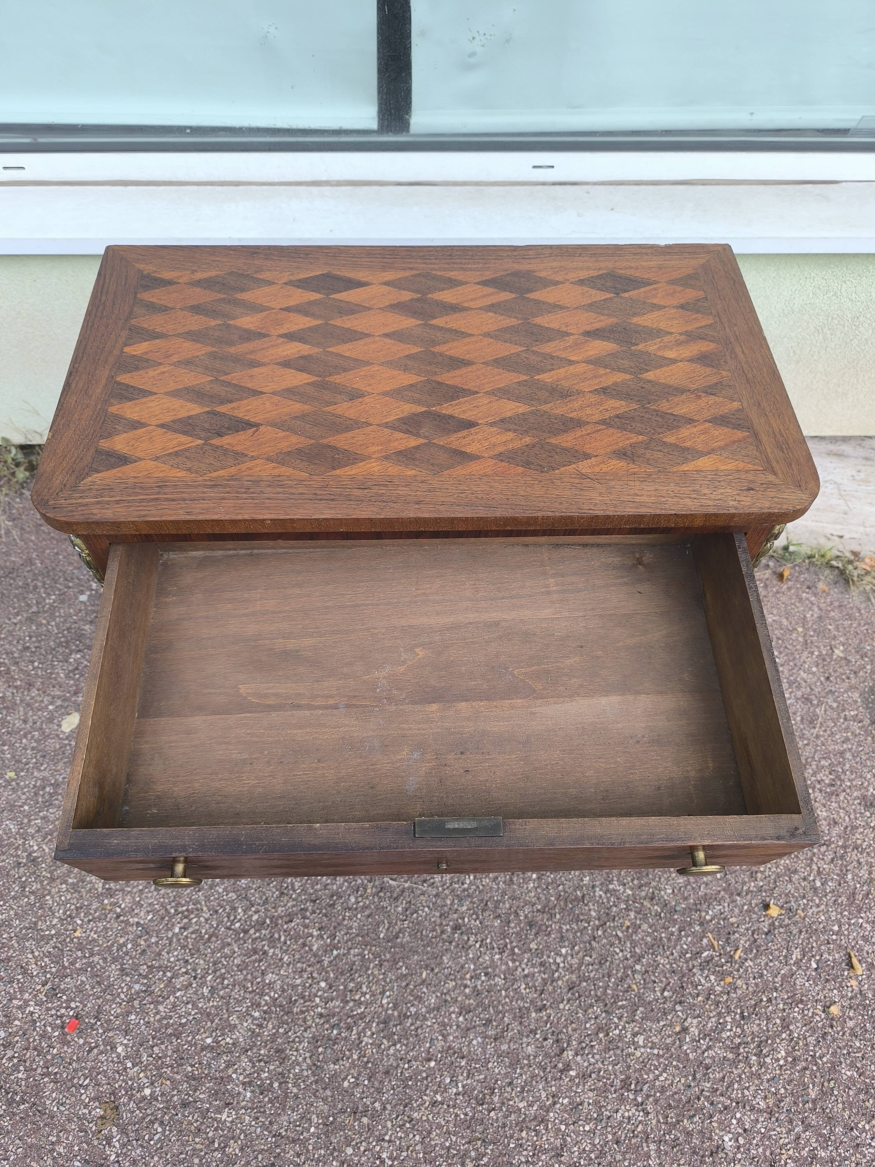 Small Louis XVI Style Marquetry Chest of Drawers Circa 1930/1950