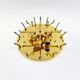 Mid-Century Floral Murano Glass Flush Mount by Ernst Palme for Palwa, Germany, 1960s