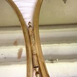 Oval triptych mirror