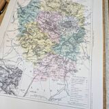 Map of Seine and Oise, printed in 1883.