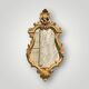 Vintage Rococo wall mirror in gilded resin