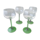 Set de 4 verres à vin d'Alsace en verre uni