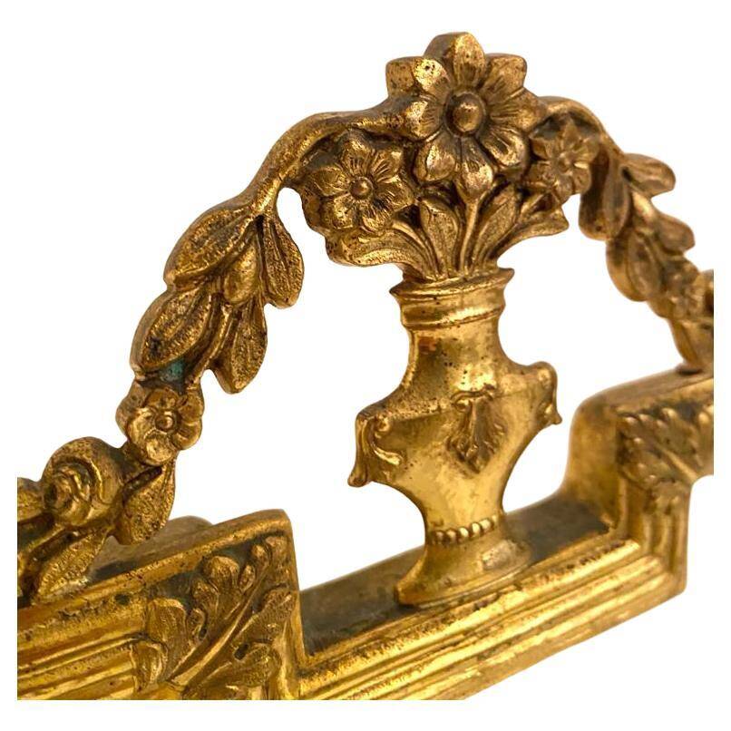 Art deco brass table mirror, Italy 1920