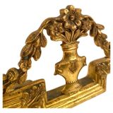 Miroir de table Art Déco en laiton, Italie 1920