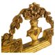Art deco brass table mirror, Italy 1920