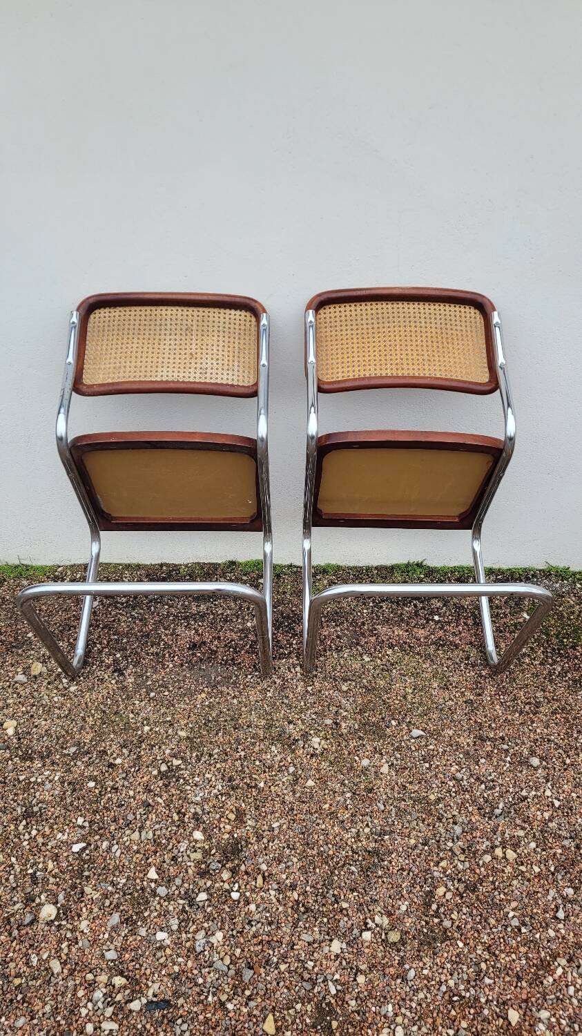 Paire de chaises b32 Marcel Breuer cesca -1970s