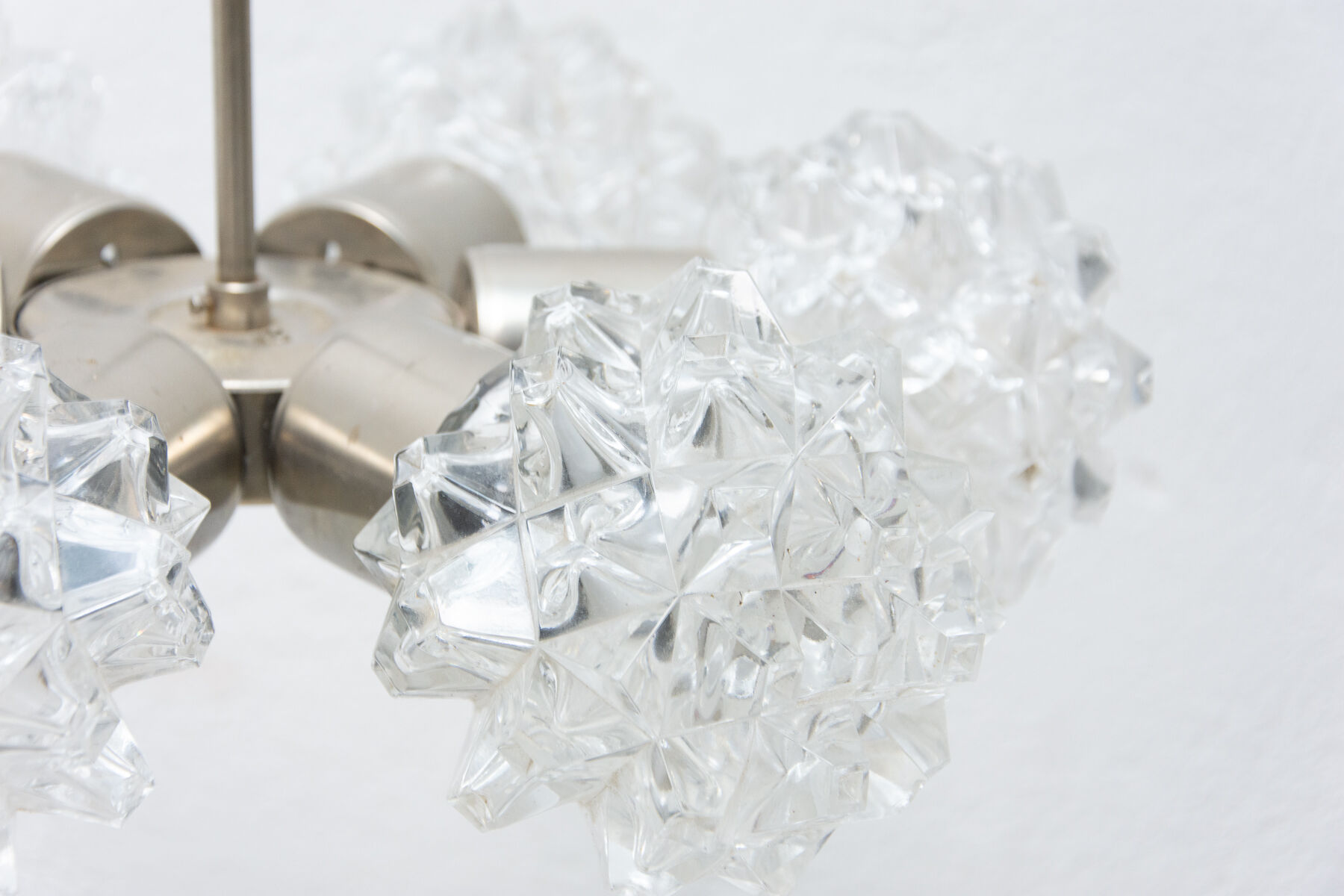 Cut glass pendant chandelier for Kamenický Šenov, 1970´s