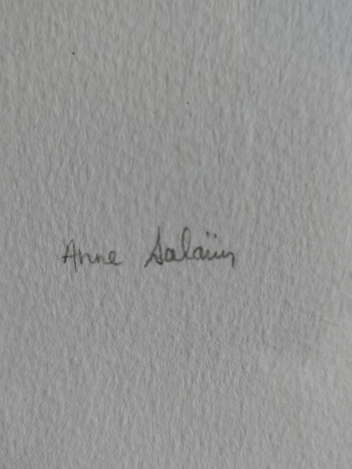 Set of three paintings by Anne Salaün.